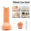 Soft Strap on Dillo for Lesbian 5 Inch Soft PVC Strap on Harness for Women Stimulator Pressure Releasing Stick Strapon Didlo for Pegging for Men Sex f