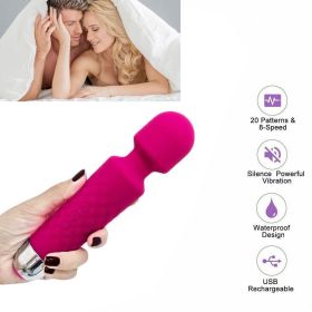 Profi Massagestab mit Vibration â€“ FÃ¼r Nacken/RÃ¼cken Muskelschmerzen â€“ 20 Stufen (Color: Pink)